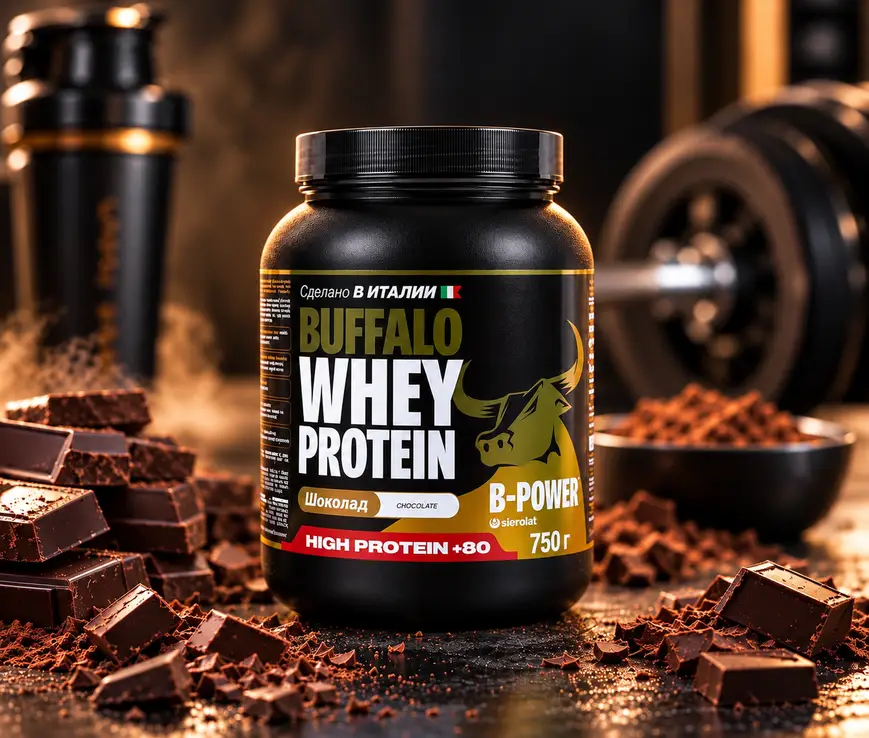 B-POWER Buffalo Protein, Шоколад, 750г