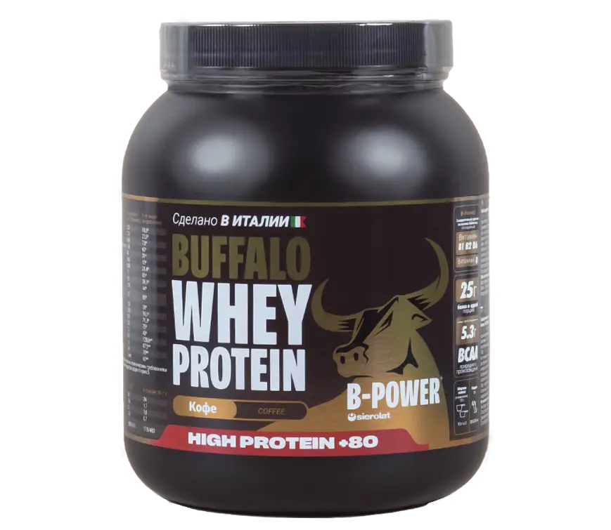 B-POWER Buffalo Protein, Кофе, 750г