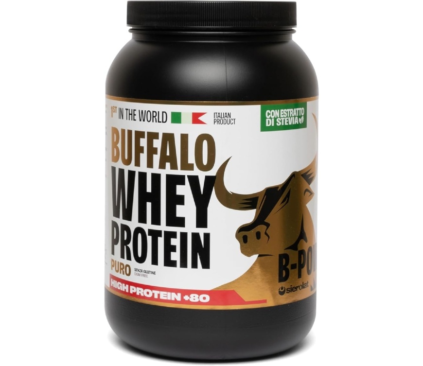B-POWER Buffalo Protein, Натуральный+Стевия, 750г